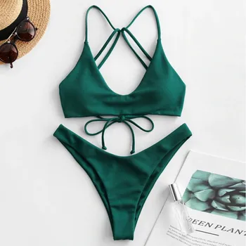 Ladies Casual Solid backcross Bikini 2020 Mujer push up Swimsuit Bathing suit Women biquini thong bikini maillot de bain femme
Ladies Casual Solid backcross Bikini 2020 Mujer push up Swimsuit Bathing suit Women biquini thong bikini maillot de bain femme