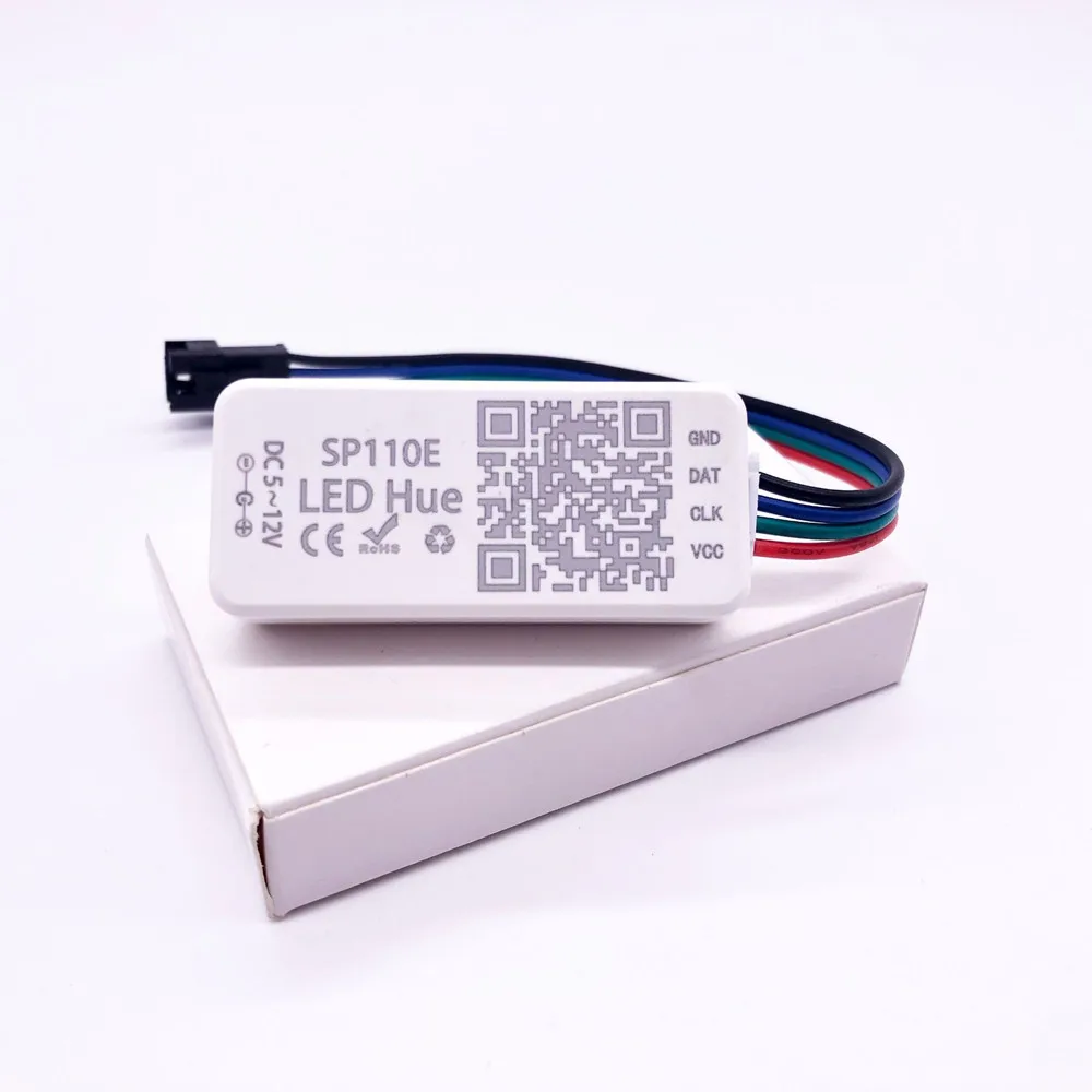 Mini Bluetooth App SP110E LED Controller Dimmer DC 5V-12V 1024 Pixels 120 Modes IC SPI Controller for Dreamcolor LED Strip Light
Mini Bluetooth App SP110E LED Controller Dimmer DC 5V-12V 1024 Pixels 120 Modes IC SPI Controller for Dreamcolor LED Strip Light