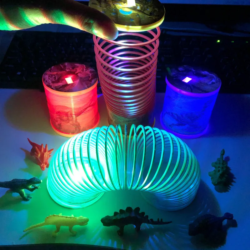 Small Shining Color Changing Rainbow Ring Children Elasticity Coil Performance Jenga Mousse Ring Toy Send Little Dinosaur
Small Shining Color Changing Rainbow Ring Children Elasticity Coil Performance Jenga Mousse Ring Toy Send Little Dinosaur