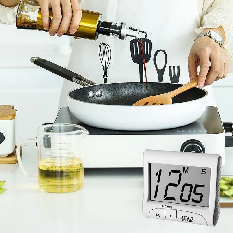 LCD Digital Display Timer Multifunctional Portable Kitchen Timer With Alarm Clock & Countdown Memory Function Cooking Timer
LCD Digital Display Timer Multifunctional Portable Kitchen Timer With Alarm Clock & Countdown Memory Function Cooking Timer