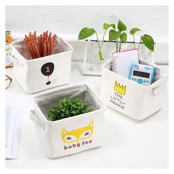 Foldable Sundries Storage basket Cute Printing Cosmetics Container Multifunction Cotton Linen Storage Basket Desktop organizer 
Foldable Sundries Storage basket Cute Printing Cosmetics Container Multifunction Cotton Linen Storage Basket Desktop organizer