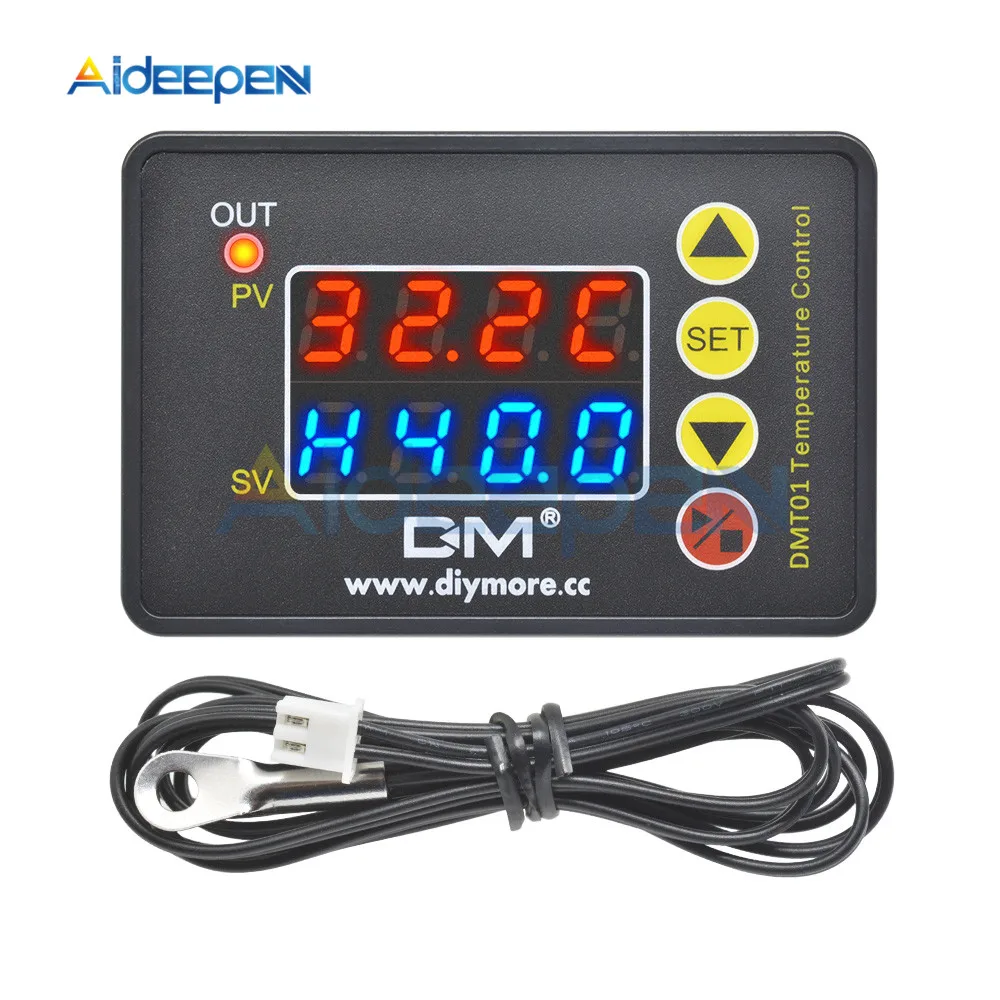 DMT01 DC 12V 20A 240W Incubator Temperature Controller Thermometer Cooling Heating Temp Regulator Digital Dual Display with NTC
DMT01 DC 12V 20A 240W Incubator Temperature Controller Thermometer Cooling Heating Temp Regulator Digital Dual Display with NTC
