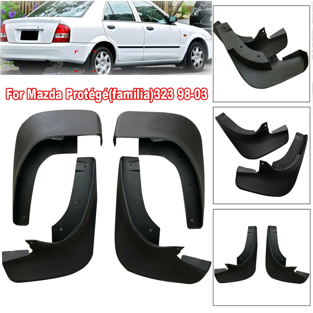 4pcs/Set Mudguard Mud Flap Splash Guard Mudflaps For Mazda Protege 323 98-03 accent the vehicle styling
4pcs/Set Mudguard Mud Flap Splash Guard Mudflaps For Mazda Protege 323 98-03 accent the vehicle styling