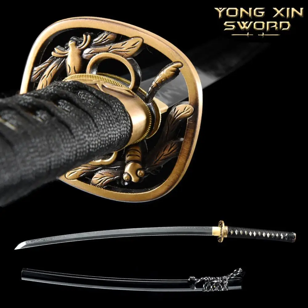 T10 Carbon Steel Clay Tempered No-Hi Blade Full Handmade Japanese Samurai Katana Sword Razor Sharp Functional Battle Ready
T10 Carbon Steel Clay Tempered No-Hi Blade Full Handmade Japanese Samurai Katana Sword Razor Sharp Functional Battle Ready
