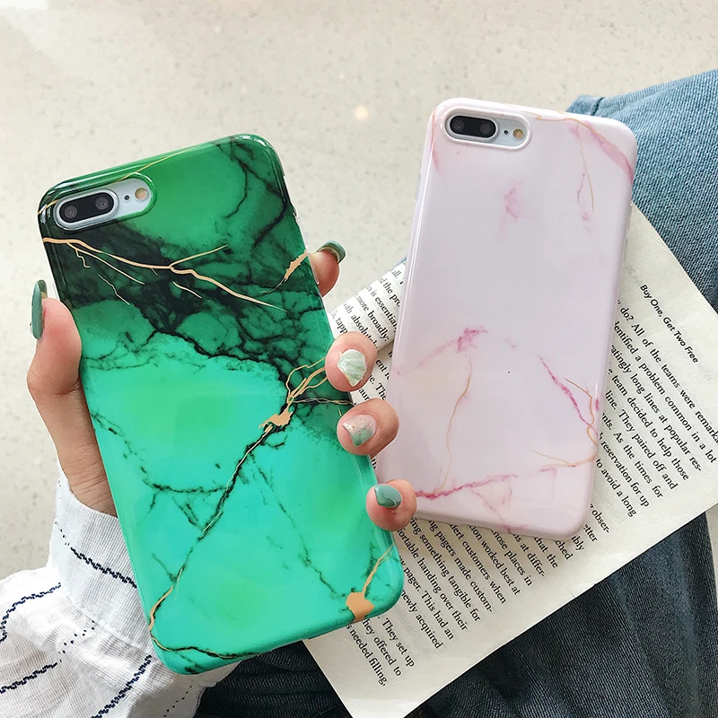 Fashion smooth bronzing Marble Phone Case For iPhone XR XS Max 6 6S 7 8 Plus X Granite Soft IMD Shockproof Back Cover Coque
Fashion smooth bronzing Marble Phone Case For iPhone XR XS Max 6 6S 7 8 Plus X Granite Soft IMD Shockproof Back Cover Coque