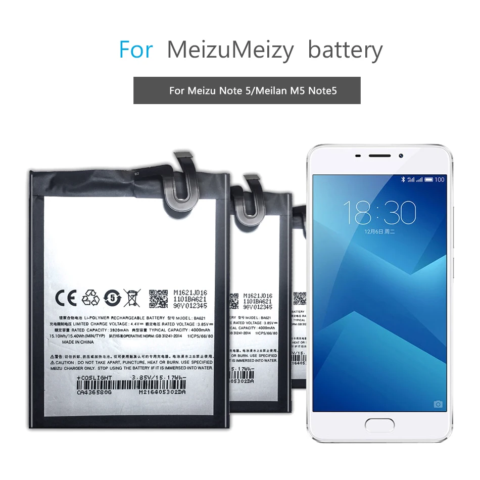 Мобильный телефон Батарея для Meizu M1 M2 M3 M5 M6 Note/M2 M3S мини MAX /M5S M5C BT42 BT43C BT42C BT61 BA611 BA612