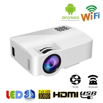 A8 Home Theater LED Projector Miniature Portable Wired Synchronous Display Wireless WIFI Projection Support 1080P
A8 Home Theater LED Projector Miniature Portable Wired Synchronous Display Wireless WIFI Projection Support 1080P