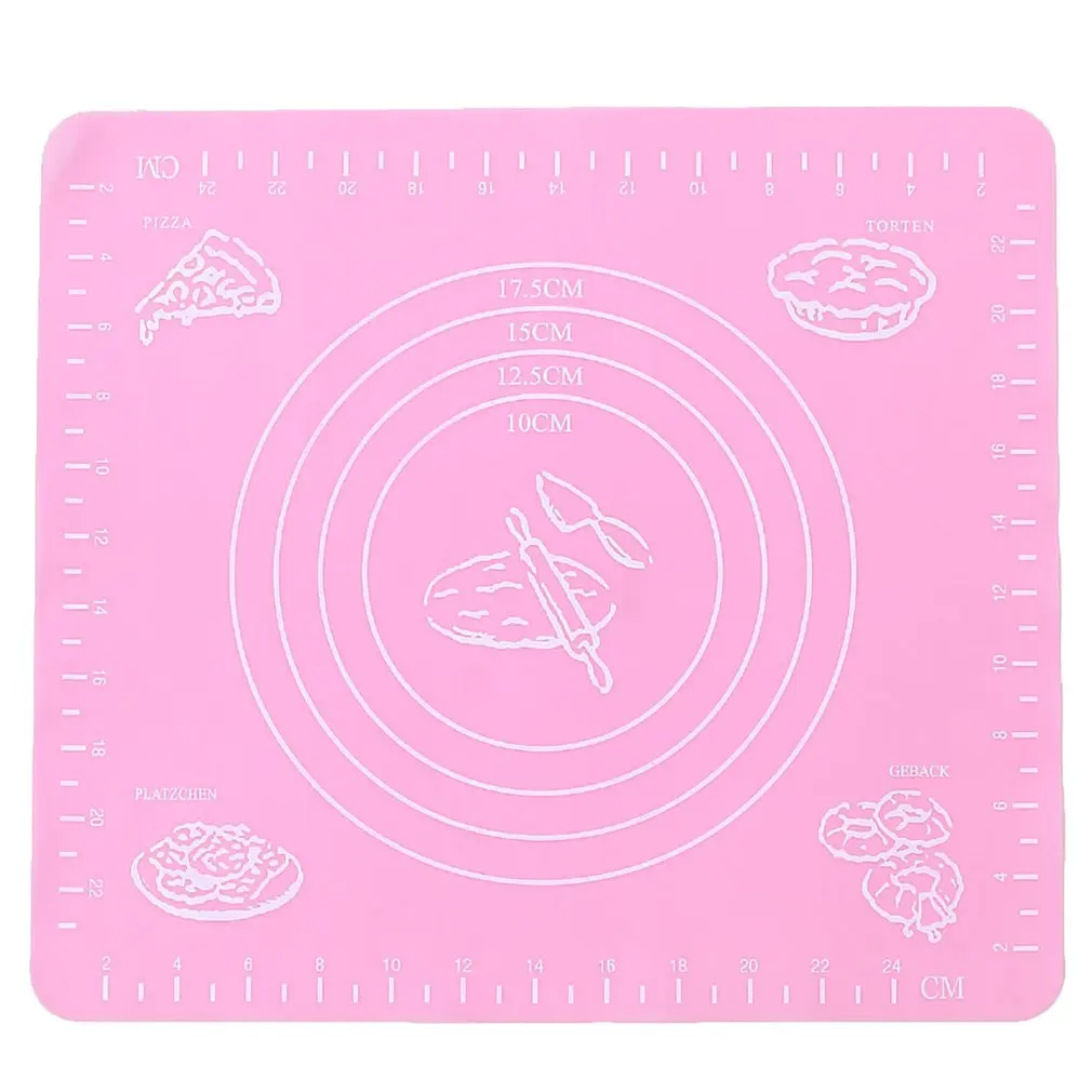 Nonstick Silicone Scale Baking Mat Oven Rolling Dough Pad Fondant Pastry Cooking Tools | Дом и сад