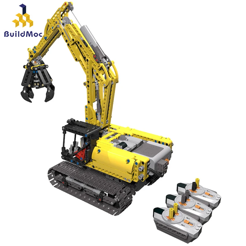 BuildMoc RC Excavator Electric Track Car 2 in 1 Building Blocks Technic Engineering Excavator Blocks Bricks Toys For Children
BuildMoc RC Excavator Electric Track Car 2 in 1 Building Blocks Technic Engineering Excavator Blocks Bricks Toys For Children