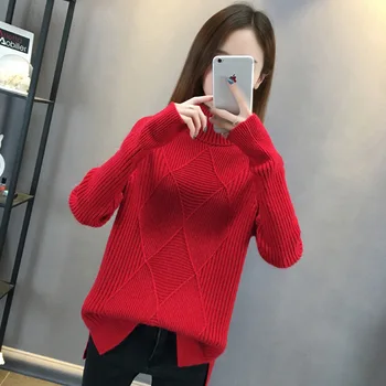 2019 Autumn And Winter New Turtleneck Pullover Women'S Bottoming Ins Super Fire Loose Solid Color Sweater Long Sleeves 6 Colors
2019 Autumn And Winter New Turtleneck Pullover Women'S Bottoming Ins Super Fire Loose Solid Color Sweater Long Sleeves 6 Colors