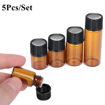 5PCS 1/2/3/5ml Mini Essential Oil Bottle Sample Jar Orifice Brown Reducer & Cap Refillable Bottles Glass Vial Cosmetic Container
5PCS 1/2/3/5ml Mini Essential Oil Bottle Sample Jar Orifice Brown Reducer & Cap Refillable Bottles Glass Vial Cosmetic Container