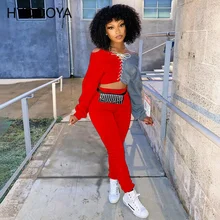 Casual Sweat Suits Women's Tracksuit Two Piece Set Fall Winter Patchwork Off Shoulder Drawstring Crop Top+Sweatpants Pants Sets
Casual Sweat Suits Women's Tracksuit Two Piece Set Fall Winter Patchwork Off Shoulder Drawstring Crop Top+Sweatpants Pants Sets