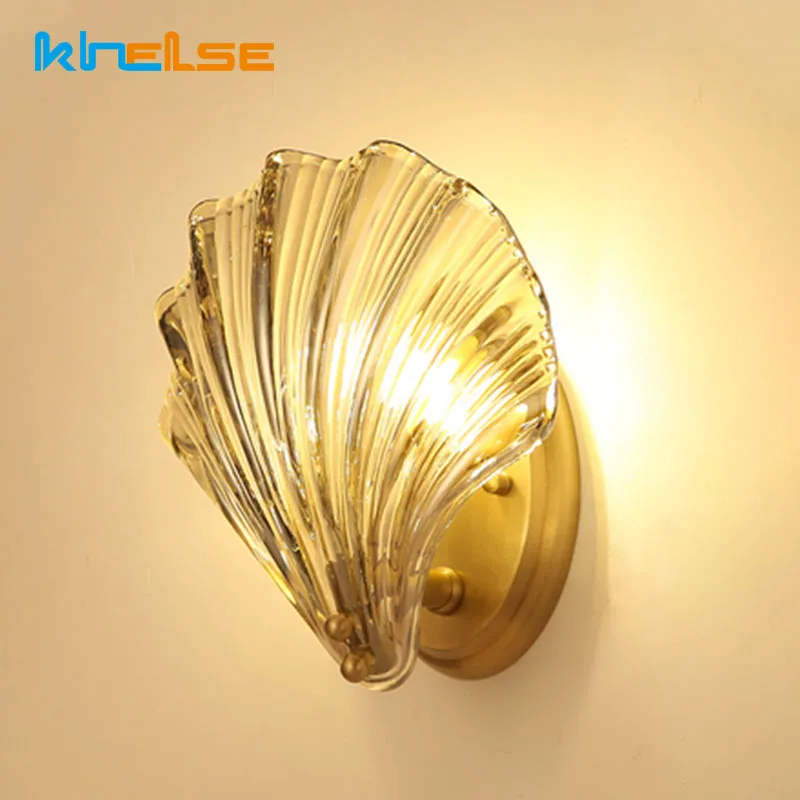 Nordic Simple Modern Shell Wall Light Copper Retro Wall Lamp Living Room Background Wall Aisle Bedroom Children's Room Lamp
Nordic Simple Modern Shell Wall Light Copper Retro Wall Lamp Living Room Background Wall Aisle Bedroom Children's Room Lamp