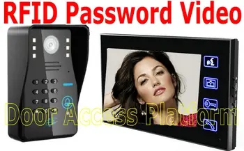 7" inch TFT LCD wired Door access control doorbell Rfid Card+Pin/Code/Password Video Door Phone Intercom Door-Bell security kit
7" inch TFT LCD wired Door access control doorbell Rfid Card+Pin/Code/Password Video Door Phone Intercom Door-Bell security kit