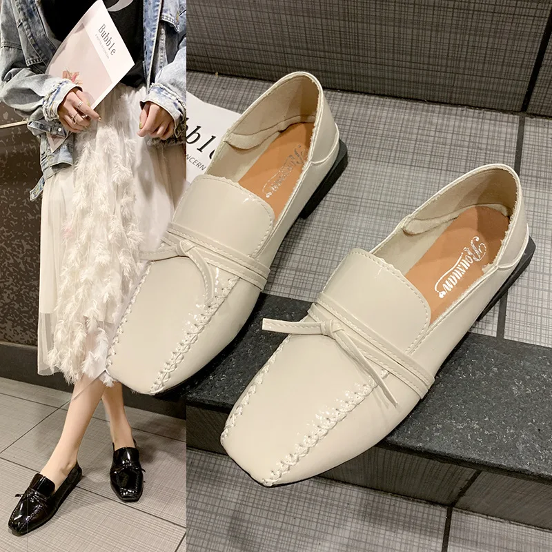 2019 Autumn New Style Square Head Bow Loafers Korean-style Versatile Fashion Shoes Square Root Low Heel Small Leather Shoes Wome
2019 Autumn New Style Square Head Bow Loafers Korean-style Versatile Fashion Shoes Square Root Low Heel Small Leather Shoes Wome