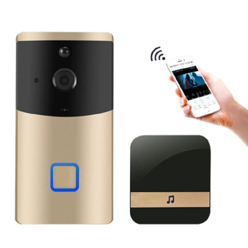 Home Smart Doorbell Wireless WiFi Peephole Viewer Voice Intercom Camera Phone Remote High-definition Video Monitor
Home Smart Doorbell Wireless WiFi Peephole Viewer Voice Intercom Camera Phone Remote High-definition Video Monitor