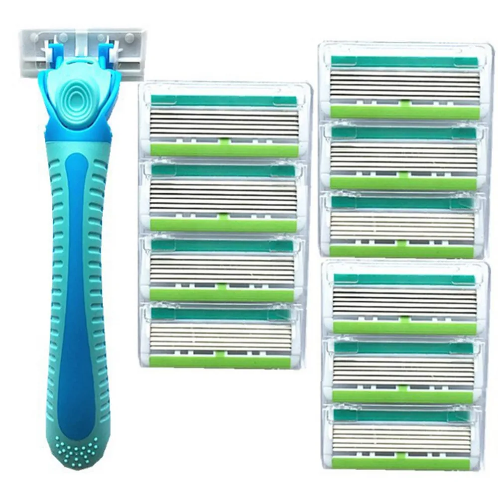 10pcs Razor Hair Trimmer Heads and 1 pcs Women Razor Six-layer Blades for Whole Body Hair Removing With 10 Razor Heads
10pcs Razor Hair Trimmer Heads and 1 pcs Women Razor Six-layer Blades for Whole Body Hair Removing With 10 Razor Heads