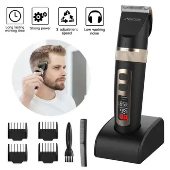 ETEREAUTY Smart LCD Rechargeable Mute Hair Clipper Trimmer Grooming Set with Comb and Scissors for Adults and Kids
ETEREAUTY Smart LCD Rechargeable Mute Hair Clipper Trimmer Grooming Set with Comb and Scissors for Adults and Kids