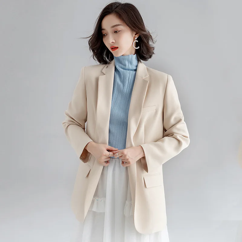 2019 Autumn New Style Korean-style Suit Collar One-Button-Style Solid Color Long Sleeve Loose-Fit Versatile Casual Suit Jacket
2019 Autumn New Style Korean-style Suit Collar One-Button-Style Solid Color Long Sleeve Loose-Fit Versatile Casual Suit Jacket