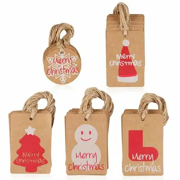 B-50pcs Merry Christmas Gift Kraft Paper Tags Santa Claus Paper Hang Tag Snowflake Christmas Tree Party Decor DIY Label
B-50pcs Merry Christmas Gift Kraft Paper Tags Santa Claus Paper Hang Tag Snowflake Christmas Tree Party Decor DIY Label