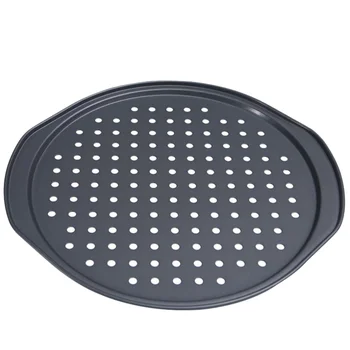 Non-stick Pizza Baking Pan Tray with Holes Household Baking Mold Cake Pan Bakeware Baking Plate for Pizza Cake (Black)
Non-stick Pizza Baking Pan Tray with Holes Household Baking Mold Cake Pan Bakeware Baking Plate for Pizza Cake (Black)