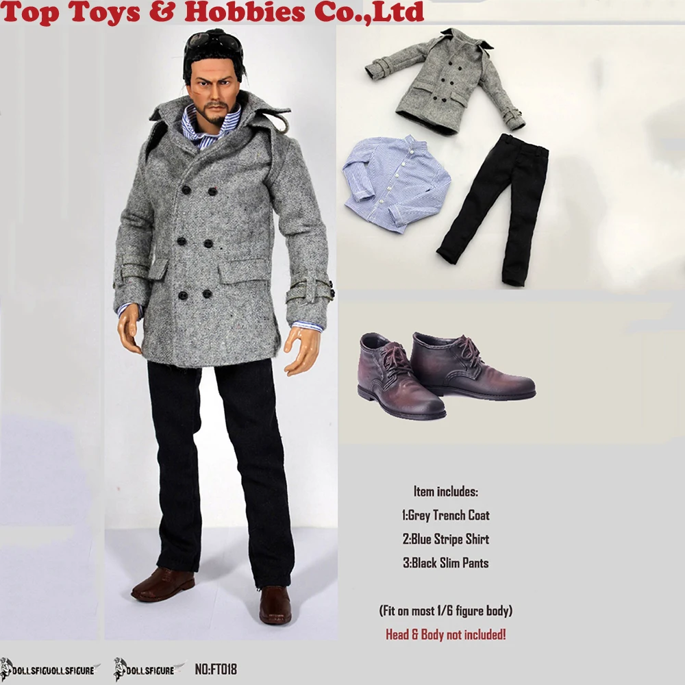 IN stock FT018 1/6 Scale Male Figure Accessory Man Solider Gray Coat Jacket Trousers Model for 12inches male body
IN stock FT018 1/6 Scale Male Figure Accessory Man Solider Gray Coat Jacket Trousers Model for 12inches male body