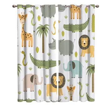 Cartoon Animal Alligator Elephant Giraffe Window Curtains Curtains for Living Room Decorative Items Living Room
Cartoon Animal Alligator Elephant Giraffe Window Curtains Curtains for Living Room Decorative Items Living Room