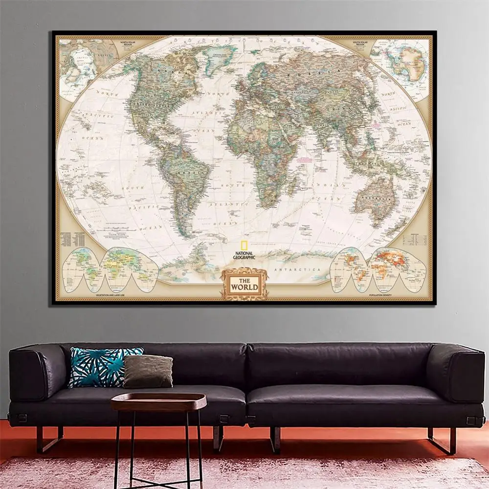 2011 Edition The World Physical Map With Population Density Dooge Projection Fine Canvas Painting For Home Wall Decor
2011 Edition The World Physical Map With Population Density Dooge Projection Fine Canvas Painting For Home Wall Decor