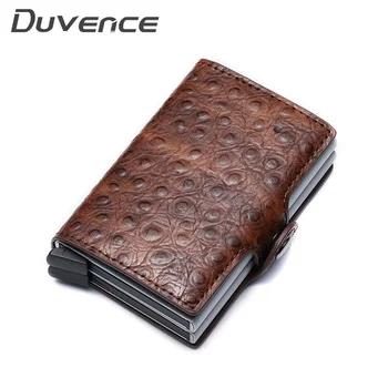 Duvence Men Credit Card Holder Double Layers Women Card Wallet Ostrich Anti-thief Card Case Leather Travel Purse Rifd Wallet
Duvence Men Credit Card Holder Double Layers Women Card Wallet Ostrich Anti-thief Card Case Leather Travel Purse Rifd Wallet