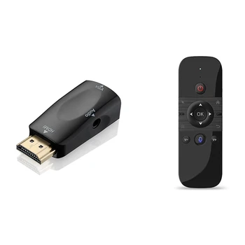 1080P HDMI Male to VGA Female Adapter with 3.5mm Jack Video Converter & M8 Voice Remote Control Air Mouse 2.4G Keyboard
1080P HDMI Male to VGA Female Adapter with 3.5mm Jack Video Converter & M8 Voice Remote Control Air Mouse 2.4G Keyboard