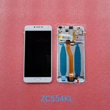 Ensemble écran tactile LCD, blanc et noir, avec coque avant en verre tactile, pour Asus Zenfone 4 Max ZC554KL, X00ID=