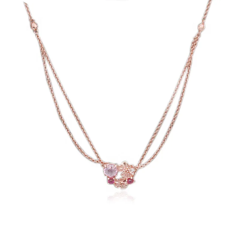 Yin wu Hot Sales S925 Accessories Silver Necklace Long Peach Blossom Series ROSE Necklace
Yin wu Hot Sales S925 Accessories Silver Necklace Long Peach Blossom Series ROSE Necklace