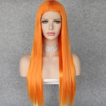 Lvcheryl Orange Synthetic Lace Front Wigs Realistic Looking Long Silky Straight Half Hand Tied Heat Resistant Women Hair Wigs
Lvcheryl Orange Synthetic Lace Front Wigs Realistic Looking Long Silky Straight Half Hand Tied Heat Resistant Women Hair Wigs