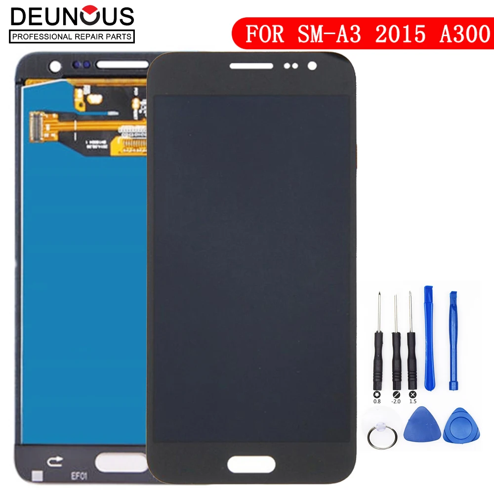 TFT For Samsung Galaxy A3 2015 A300 DisplayTouch Screen Digitizer Sensor Assembly With Frame For Samsung A3 2015 LCD A3000 A300H
TFT For Samsung Galaxy A3 2015 A300 DisplayTouch Screen Digitizer Sensor Assembly With Frame For Samsung A3 2015 LCD A3000 A300H