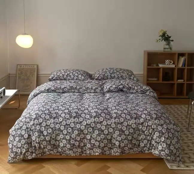 Class A Cotton Small Broken Flower Series Knitted Printing Bedding Sets Bed Set Duvet Cover Bed Sheet bed linen full size
Class A Cotton Small Broken Flower Series Knitted Printing Bedding Sets Bed Set Duvet Cover Bed Sheet bed linen full size