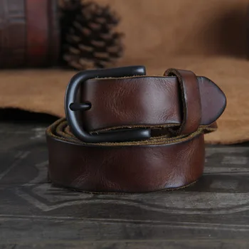 Deepeel 3.5*105-110cm The First Layer of Leather Belt Unisex Retro Leather Pin Buckle Belt Casual Simple Pleated Belt YK627
Deepeel 3.5*105-110cm The First Layer of Leather Belt Unisex Retro Leather Pin Buckle Belt Casual Simple Pleated Belt YK627