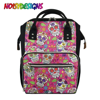 NOISYDESIGNS Beautiful Sugr Skull Printing Backpack For Travel Female Mummy Maternity Diaper Bags Women's Outdoor Fashion Bag 
NOISYDESIGNS Beautiful Sugr Skull Printing Backpack For Travel Female Mummy Maternity Diaper Bags Women's Outdoor Fashion Bag