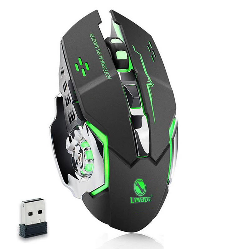 Wireless Mouse Computer Gaming Mouse Gamer Silent LED Backlit USB Rechargeable Ergonomic Mouse for PC Laptop Overwatch Game Mice
Wireless Mouse Computer Gaming Mouse Gamer Silent LED Backlit USB Rechargeable Ergonomic Mouse for PC Laptop Overwatch Game Mice