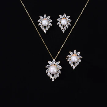 Jewelry Sets HADIYANA Leaf Shape Retro Style Pearl Luxury Dignified Wedding Bridal Zirconia Jewelry Set CN1325 Conjunto De Joyas
Jewelry Sets HADIYANA Leaf Shape Retro Style Pearl Luxury Dignified Wedding Bridal Zirconia Jewelry Set CN1325 Conjunto De Joyas