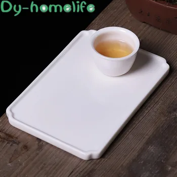 Ceramic Tray Chinese Style White Porcelain Multifunctional Rectangular Storage Tray Tea Tray Bathroom Tray Household Storage
Ceramic Tray Chinese Style White Porcelain Multifunctional Rectangular Storage Tray Tea Tray Bathroom Tray Household Storage