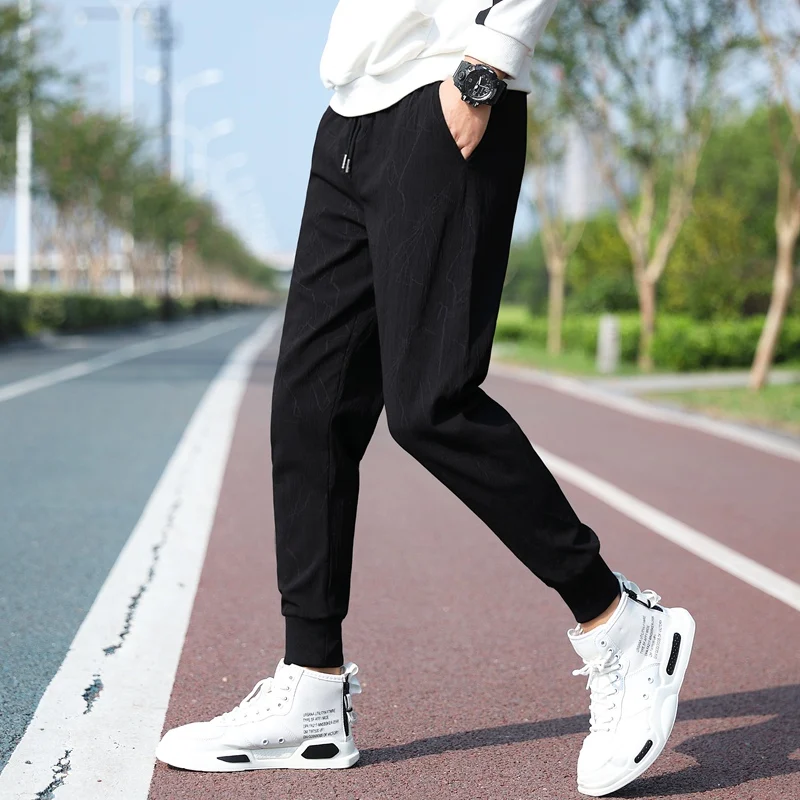 Men jogger pants thin 2020 new spring and summer Korean style male ankle-length pants quick drying black gray n69
Men jogger pants thin 2020 new spring and summer Korean style male ankle-length pants quick drying black gray n69