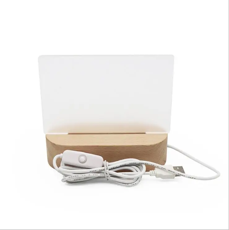 USB Wood Table Light with Blank Acrylic Panels Wooden Table Lamp DIY Night Lights Oval/round Light Base
USB Wood Table Light with Blank Acrylic Panels Wooden Table Lamp DIY Night Lights Oval/round Light Base