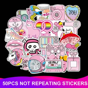 50pcs/Pack Kawaii Waterproof Animal PINK Unicorn Cat Stickers Skateboard Suitcase Phone Laptop Stickers Kids Reward Classic Toy 
50pcs/Pack Kawaii Waterproof Animal PINK Unicorn Cat Stickers Skateboard Suitcase Phone Laptop Stickers Kids Reward Classic Toy