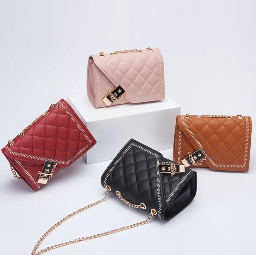 Fashion Simple Small Square Bag Women's Designer Purses and Handbag 2020 Diamond Lattice Chain Soft PU Mobile Phone Shoulder bag
Fashion Simple Small Square Bag Women's Designer Purses and Handbag 2020 Diamond Lattice Chain Soft PU Mobile Phone Shoulder bag
