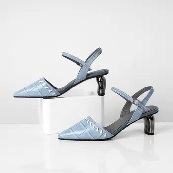 Fashion brand full genuine leather high heels office ladies shoes summer beach sandals women sandals blue beige yellow
Fashion brand full genuine leather high heels office ladies shoes summer beach sandals women sandals blue beige yellow