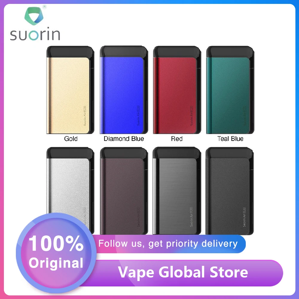 New Suorin Air Plus Pod Vape Kit w/ 930mAh Built-in Battery & 1.0ohm/0.7ohm Cartridge Updated Suorin Air E-cig Kit VS DRAG Nano
New Suorin Air Plus Pod Vape Kit w/ 930mAh Built-in Battery & 1.0ohm/0.7ohm Cartridge Updated Suorin Air E-cig Kit VS DRAG Nano
