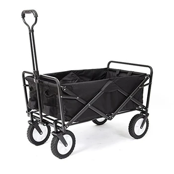 E-FOUR Classic Collapsible Folding Outdoor Utility Wagon Bundle w/Straps (2 Pack) | Heavy Duty Cart Black
E-FOUR Classic Collapsible Folding Outdoor Utility Wagon Bundle w/Straps (2 Pack) | Heavy Duty Cart Black