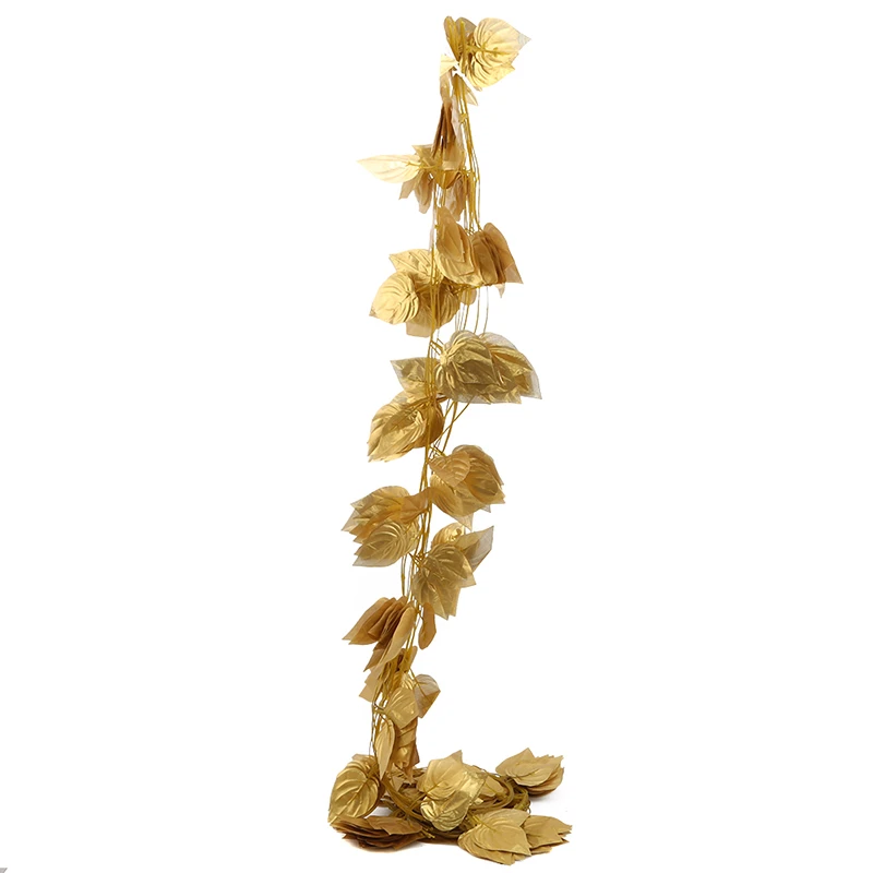 Golden Fake Leaf Hanging Garland Artificial Plant Wired Gold Leaf Garland Ivy Artificial Vine Greenery For Wedding Decoration
Golden Fake Leaf Hanging Garland Artificial Plant Wired Gold Leaf Garland Ivy Artificial Vine Greenery For Wedding Decoration