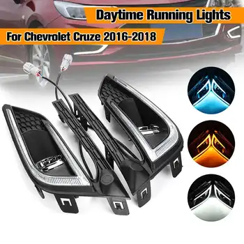 LED DRL Daytime Running Light Lamp W/ Turn Signal For Chevrolet-CruzeE 2016-2018 Waterproof 3 Colors Light Direct replacement
LED DRL Daytime Running Light Lamp W/ Turn Signal For Chevrolet-CruzeE 2016-2018 Waterproof 3 Colors Light Direct replacement