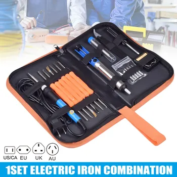 60W Electric Soldering Iron Kit with Adjustable Temperature Welding Iron Tips Set LB88
60W Electric Soldering Iron Kit with Adjustable Temperature Welding Iron Tips Set LB88